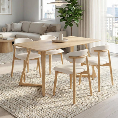 Silla de comedor de madera Moderna - Caliza