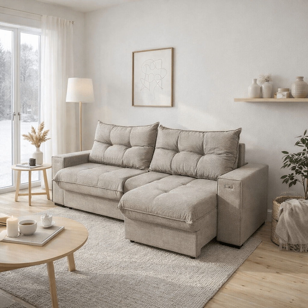 Sofa Dorian 236CM - Retractil/Reclinable