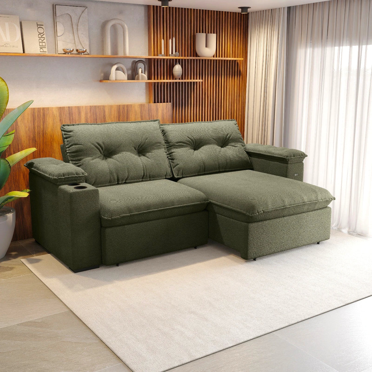 Sofa Zandon 260CM - Retractil/Reclinable