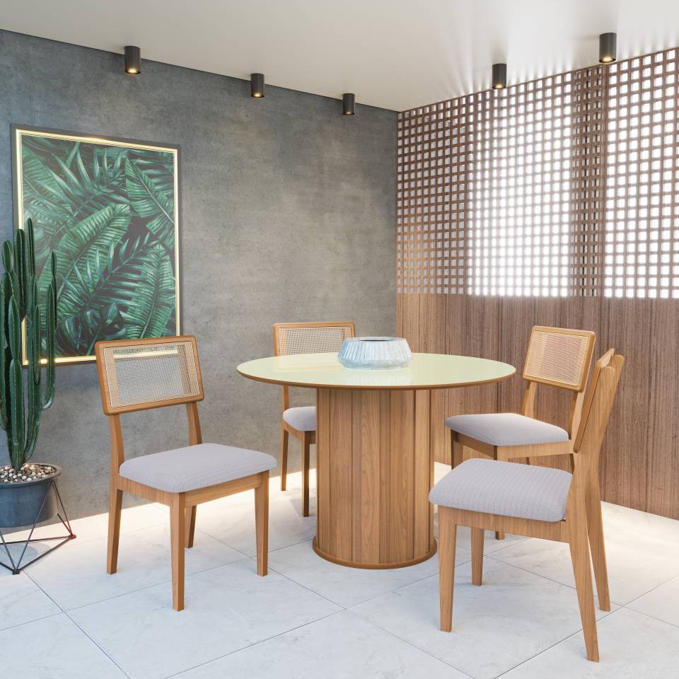 Mesa de Comedor Sofia 115cm - 100% MDF