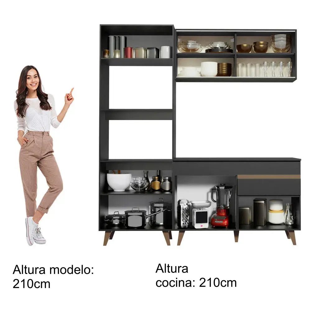 Cocina completa compacta Reims 190cm - Balton - GRRM1900028N