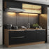 Cocina Completa Modulada Lux 200cm Rustic/Gris - Balton Hogar - GRLX2000017K