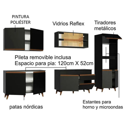 Cocina completa Reims 310cm - Balton - GRRM3100018N