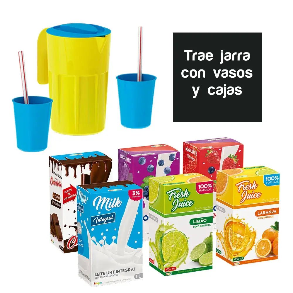 Conjunto de Cocina Infantil con Cocina y Heladera Blanco/Rojo - MDMU0200037M