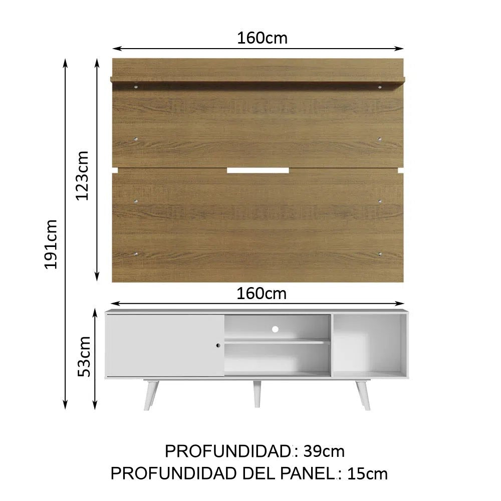 Dubai Rack y panel de TV de hasta 65 pulgadas - MDES0200146E5Z