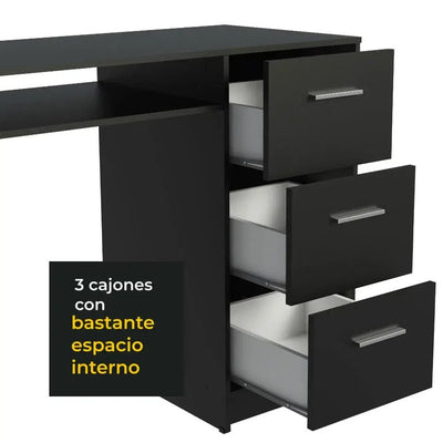 Escritorio Alaska 3 Cajones y 1 Puerta - Balton Hogar - 94008N1