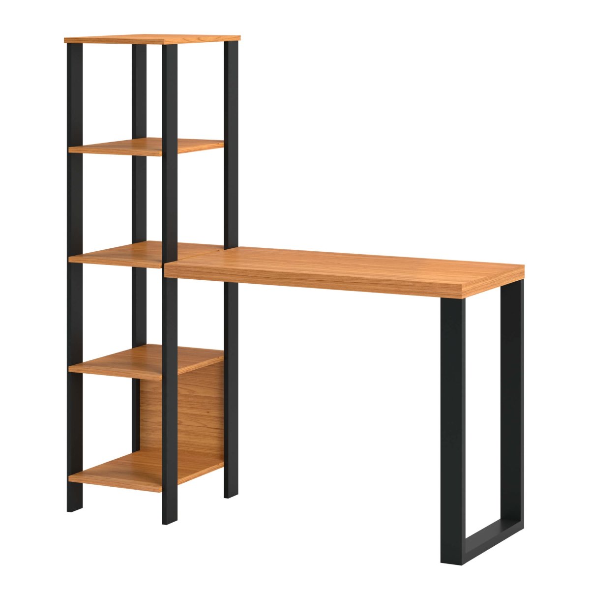 Escritorio con Estanterias Estilo Industrial 100% Mdf - Balton - F29JPF - F29JPF