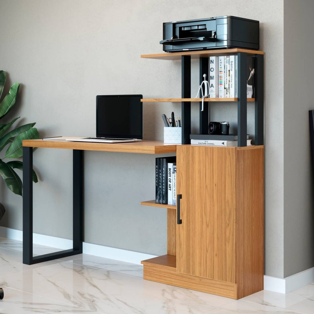 Escritorio con Mostrador Estilo Industrial 100% Mdf - Balton - F17JPF - F17JPF