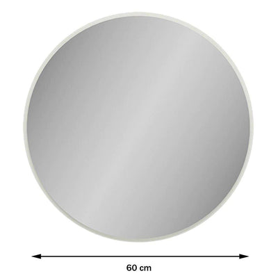 Espejo Redondo 60cm Base 100% MDF ES11WW - Balton Hogar - ES11WW