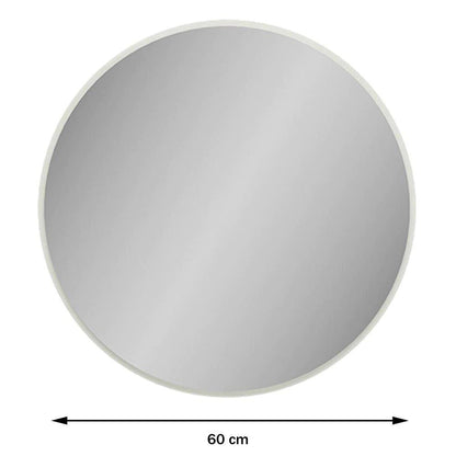 Espejo Redondo 60cm Base 100% MDF ES11WW - Balton Hogar - ES11WW