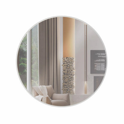 Espejo Redondo 60cm Base 100% MDF ES11WW - Balton Hogar - ES11WW