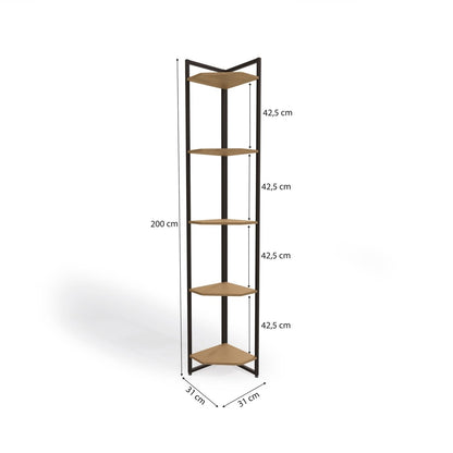 ESTANTE ESQUINERO LINEA INDUSTRIAL HIERRO - BALTON HOGAR - LI022-FRPRF