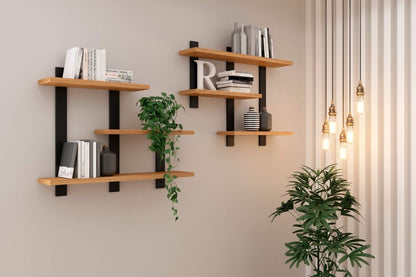 Estante Flotante de Pared Estilo Industrial Repisa 100% Mdf - Balton - F35JPF - F35JPF