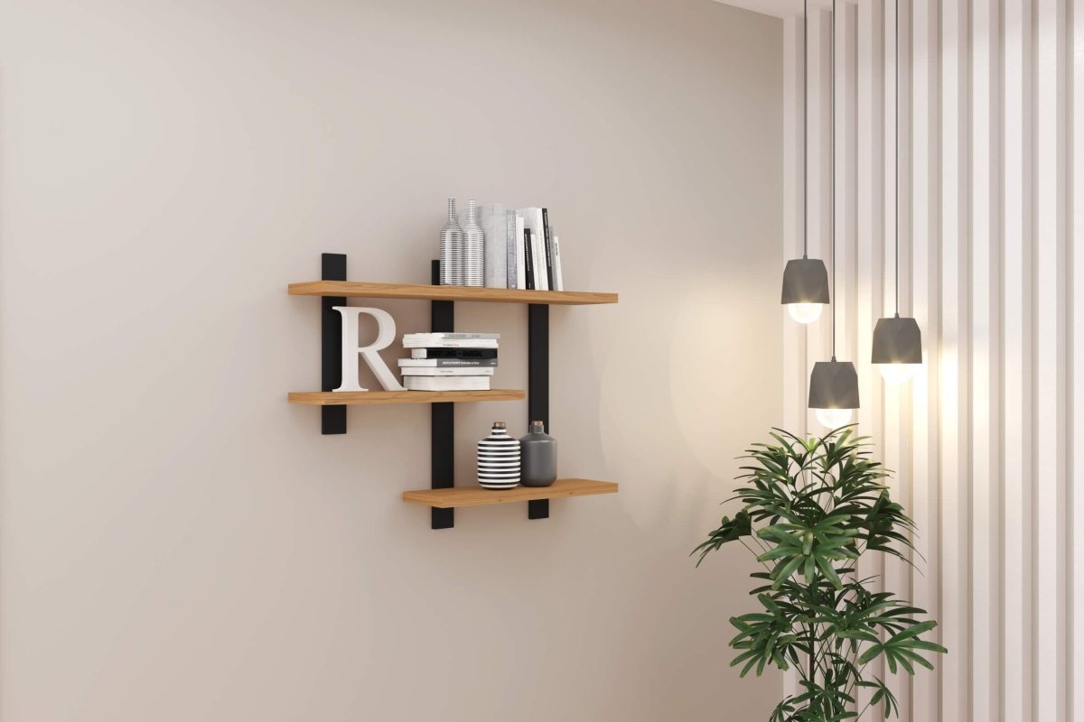 Estante Flotante de Pared Estilo Industrial Repisa 100% Mdf - Balton - F35JPF - F35JPF
