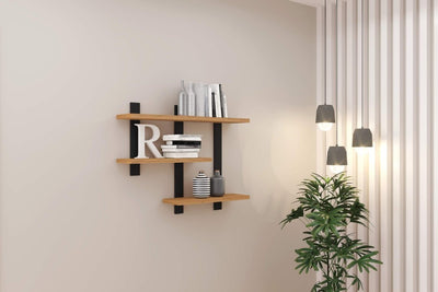 Estante Flotante de Pared Estilo Industrial Repisa 100% Mdf - Balton - F35JPF - F35JPF