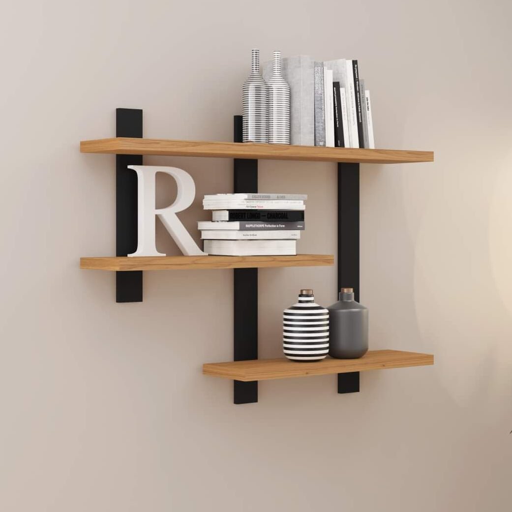 Estante Flotante de Pared Estilo Industrial Repisa 100% Mdf - Balton - F35JPF - F35JPF