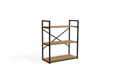 ESTANTERIA BAJA CON 3 ESTANTES LINEA INDUSTRIAL HIERRO - BALTON HOGAR - LI007-FRPRF