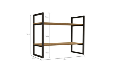 ESTANTERIA BAJA DE PARED REPISA LINEA INDUSTRIAL HIERRO - BALTON HOGAR - LI008-FRPRF