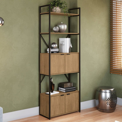 ESTANTERIA CON PUERTAS LINEA INDUSTRIAL HIERRO - BALTON HOGAR - LI018-FRPRF