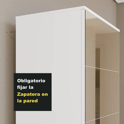 Isis Zapatera Multiuso 1 Puerta con Espejos - Balton Hogar - 1104092E
