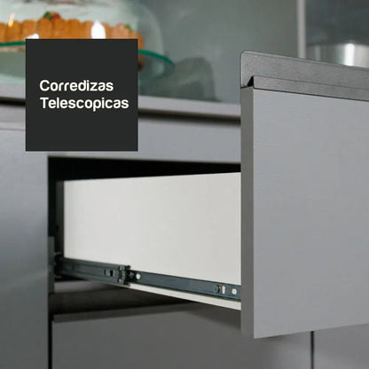 Juego de Cocina Completa Nice Suspensa 300cm Gris - Balton Hogar - GRNC3000043B