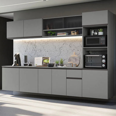 Juego de Cocina Completa Nice Suspensa 300cm Gris - Balton Hogar - GRNC3000043B