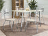 JUEGO DE COMEDOR 4 SILLAS VIDRIO SOBREPUESTO DINAMARCA CROME - BALTON - CMC836CR-16