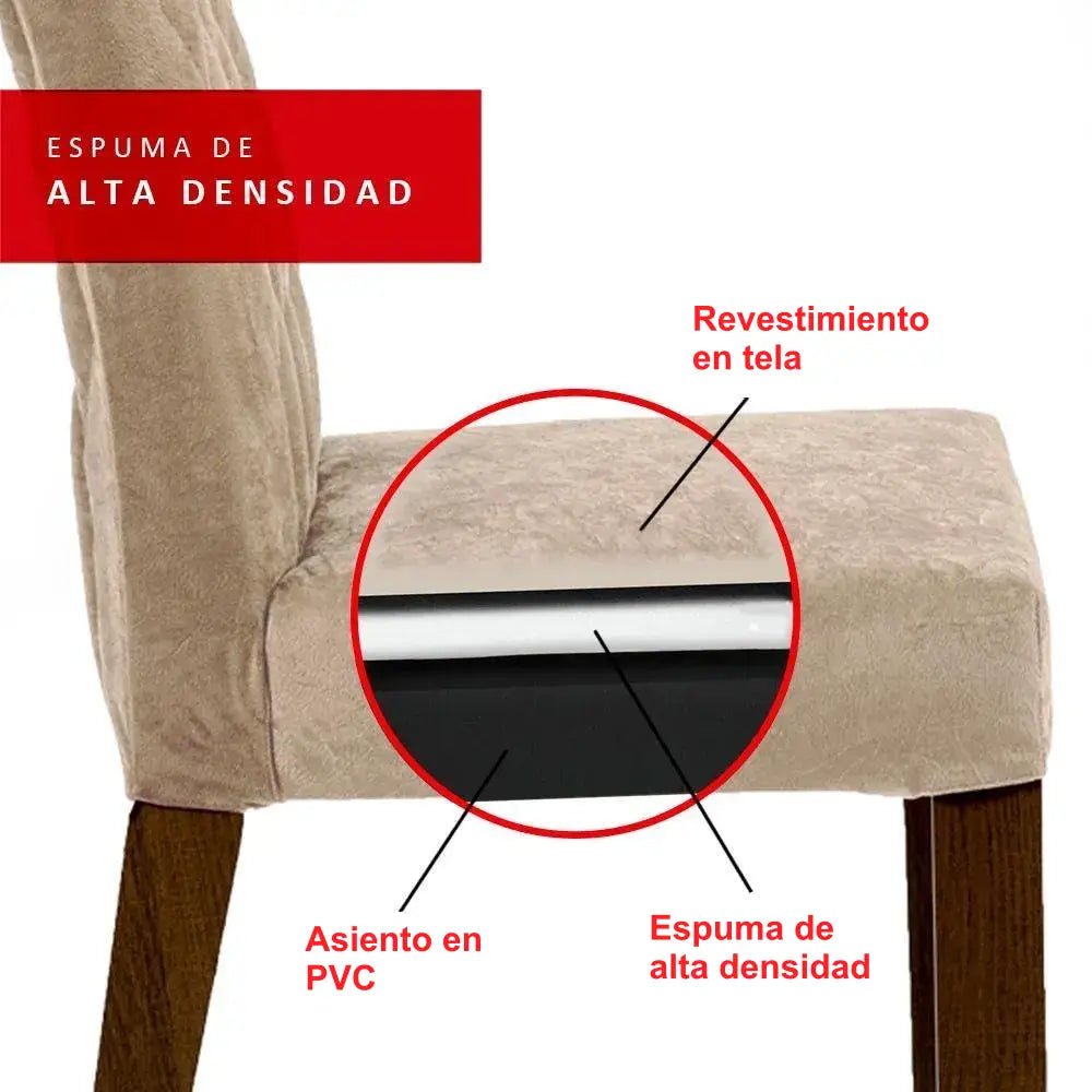 Juego de Comedor Aline Mesa Cristal con 4 Sillas - Balton - 045747K4TPT