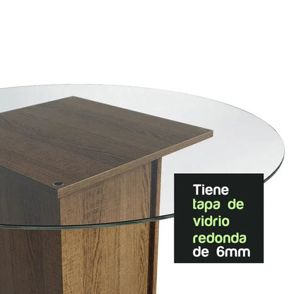 Juego de Comedor Debora Mesa de Vidrio con 4 Sillas - Balton - MDJA0401085ZBE