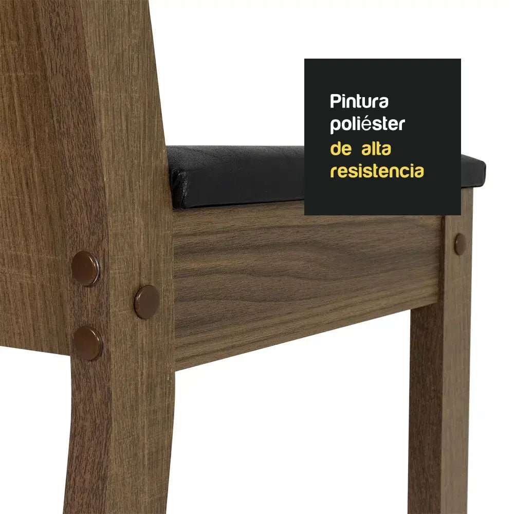 Juego de Comedor Debora Mesa de Vidrio con 4 Sillas - Balton - MDJA0401085ZBE