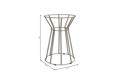 JUEGO DE COMEDOR PRAGA 4 LUGARES METAL - BALTON HOGAR - CMC830NK-A050