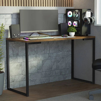 Mesa de escritorio Industrial Madera y Hierro 120cm - Balton Hogar - 94235Z