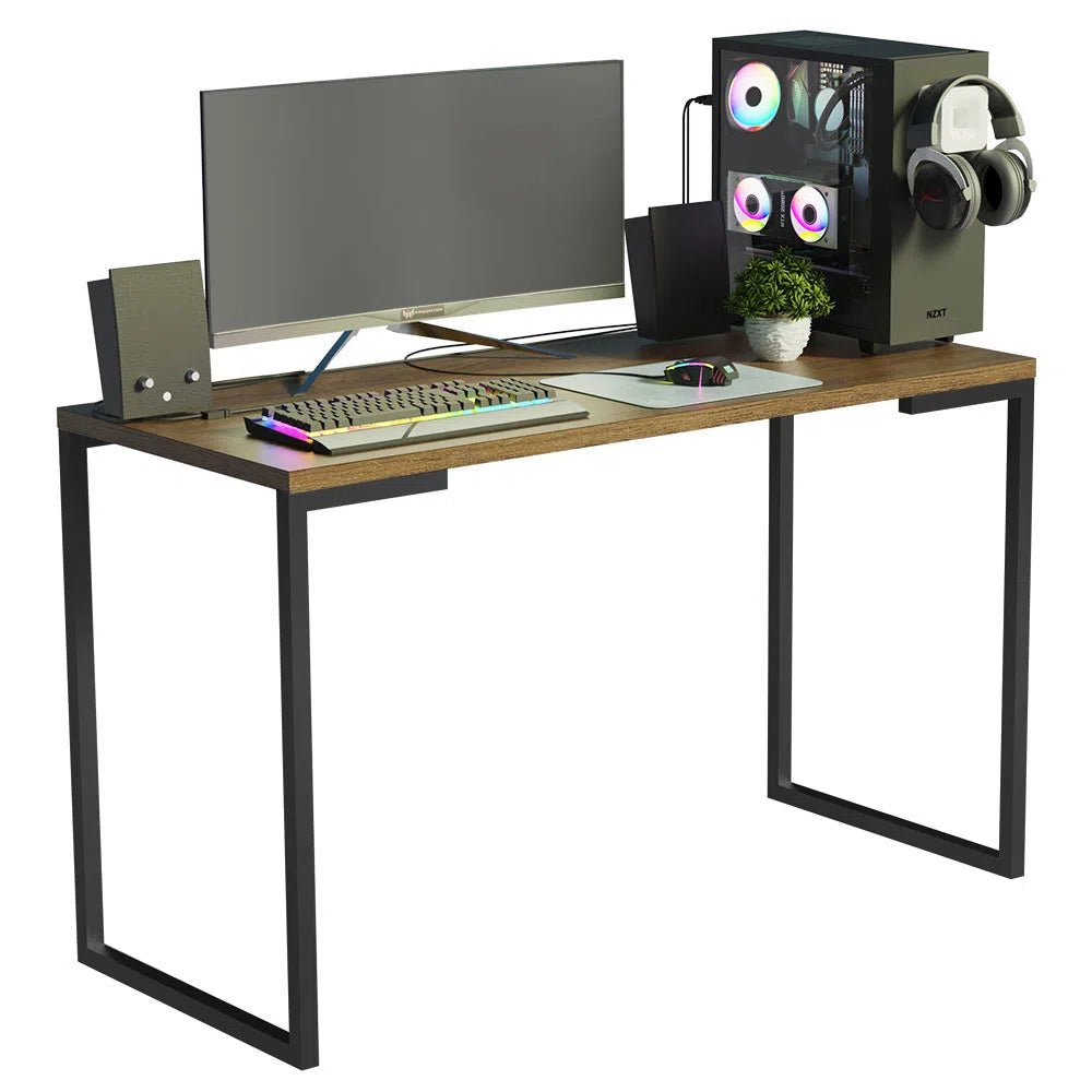 Mesa de escritorio Industrial Madera y Hierro 120cm - Balton Hogar - 94235Z