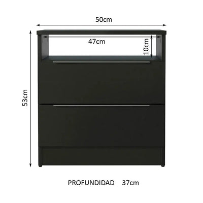 Mesa de Luz con 2 Cajones - Balton Hogar - 32278N