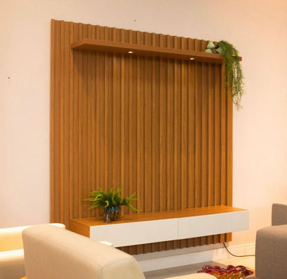 Rack Panel TV con Listones de Madera 100% MDF 180CM - Balton Hogar - TB181JW