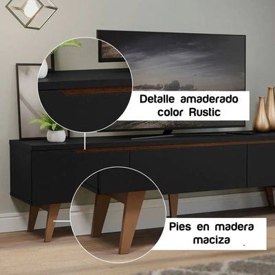 Rack para TV Reims 180cm hasta 75 Pulgadas Balton Hogar - 69178NACP