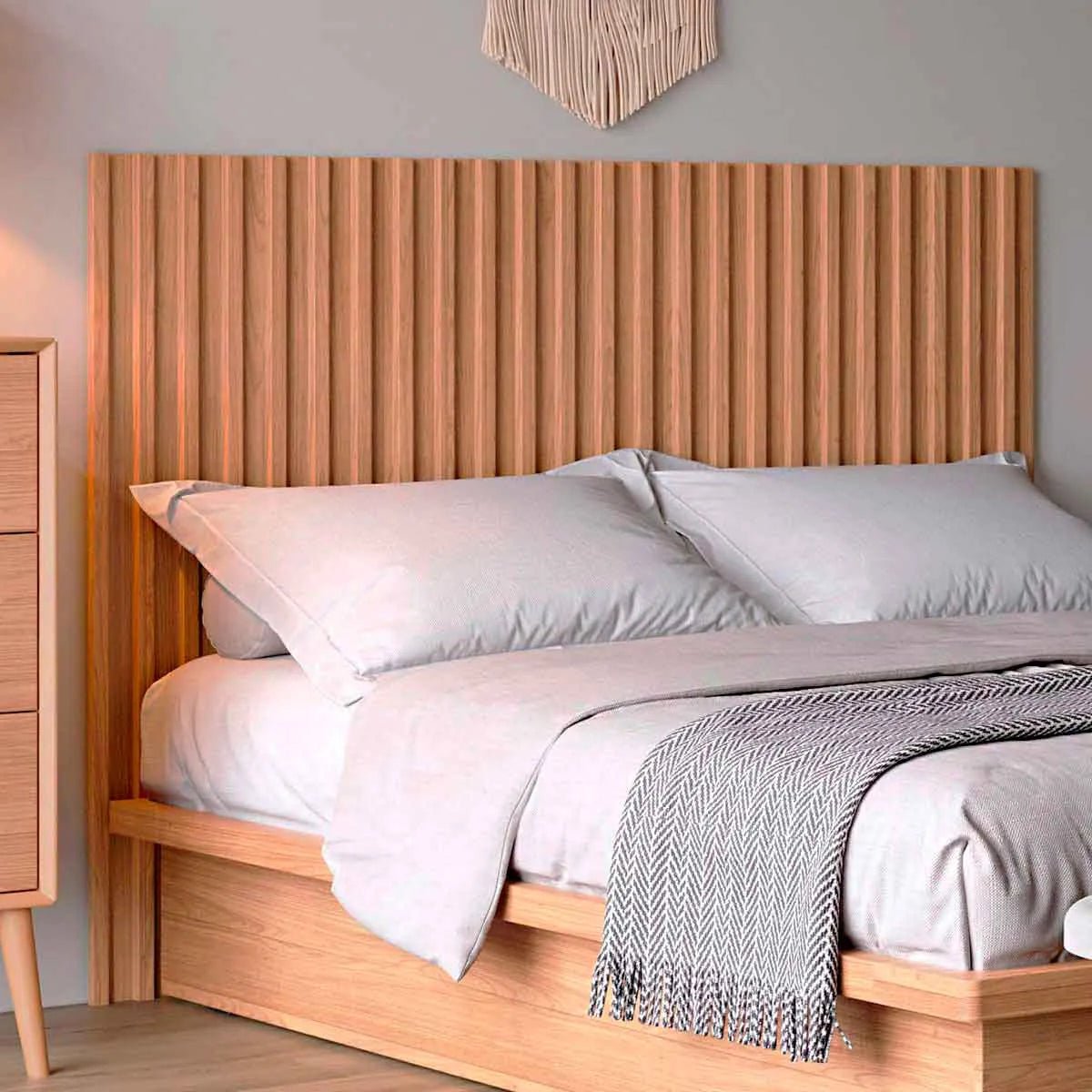 Respaldo de Cama Cabecera TW151 168cm Listones de Madera - TW151JJ