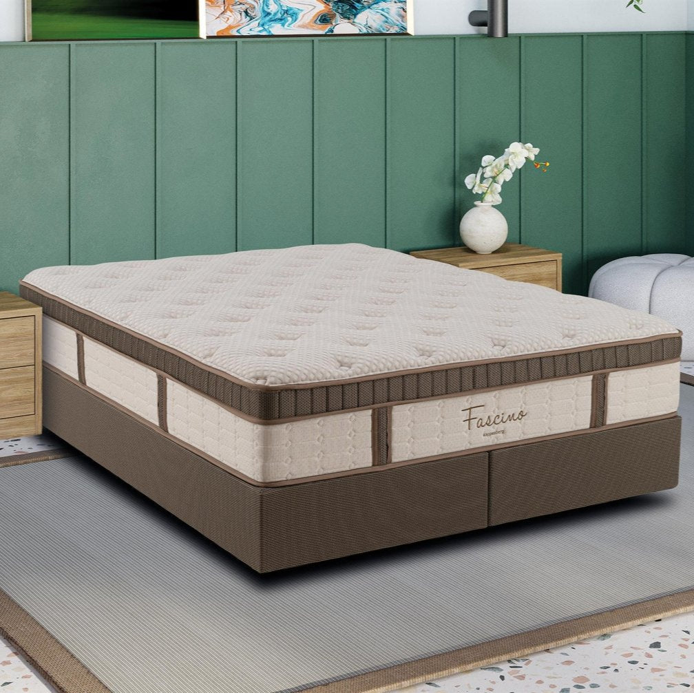 Sommier Fascino Jacquard Box Bipartido Queen 158x198 - CMP112-158-132 + SOM008-158- 081